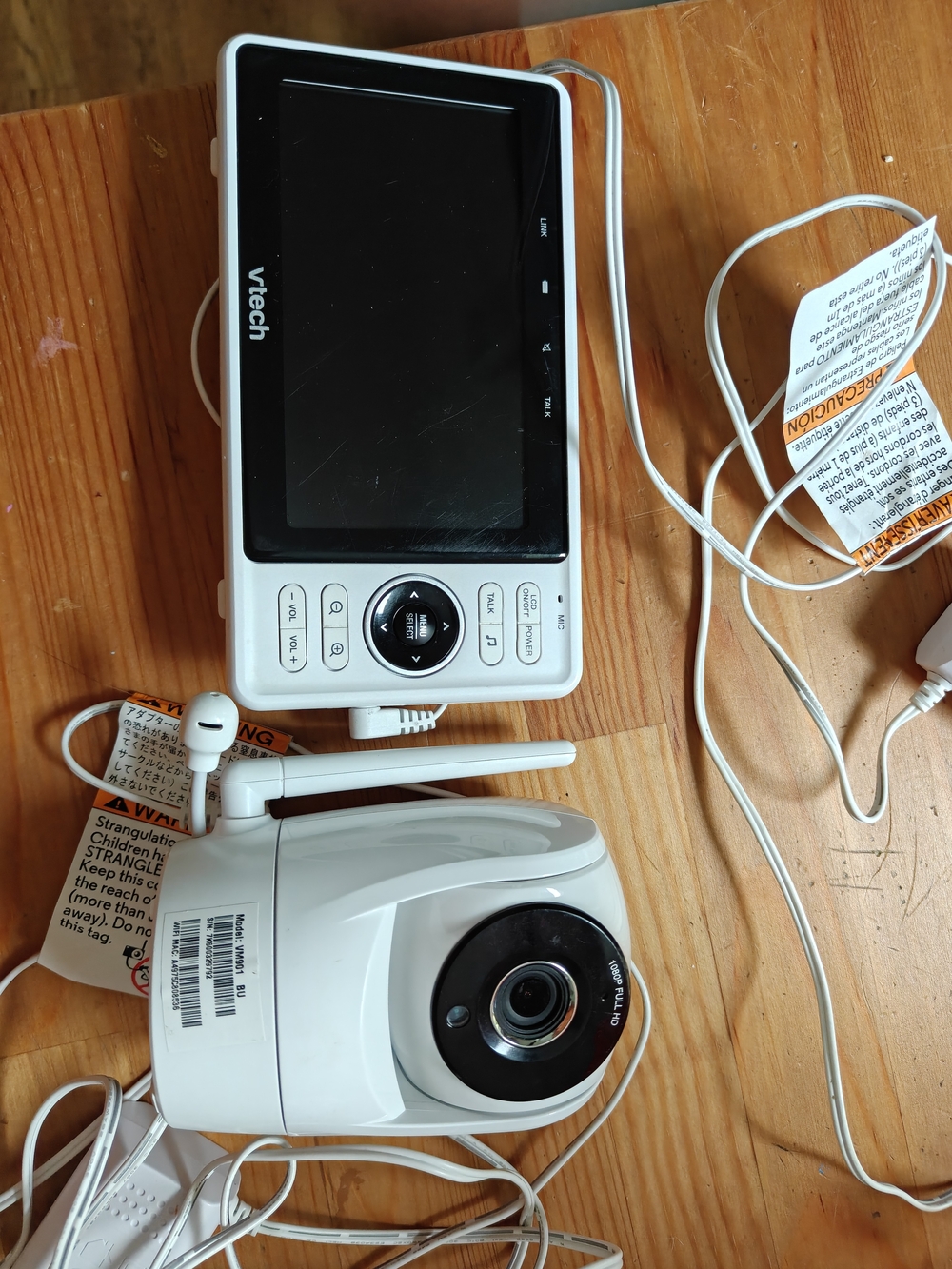 Vtech Baby Monitor Camera and Parent Unit